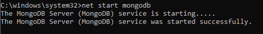 MongoDBサーバーを開始する