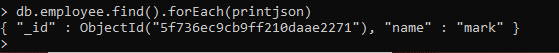 MongoDBシェルでのfindメソッド