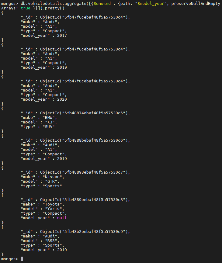 組み込みロールmongodb