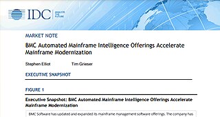 IDC: BMC Automated Mainframe Intelligence Offerings Accelerate Mainframe Modernization