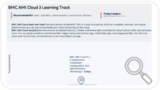 Learning Path for BMC AMI Cloud 3