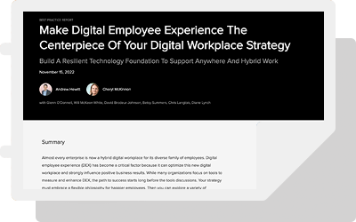 Make Digital Employee Experience The Centerpiece Of Your Digital Workplace Strategy