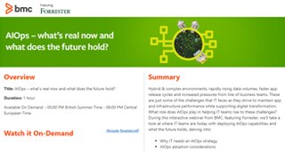 AIOps – What’s Real Now and What Does the Future Hold?	