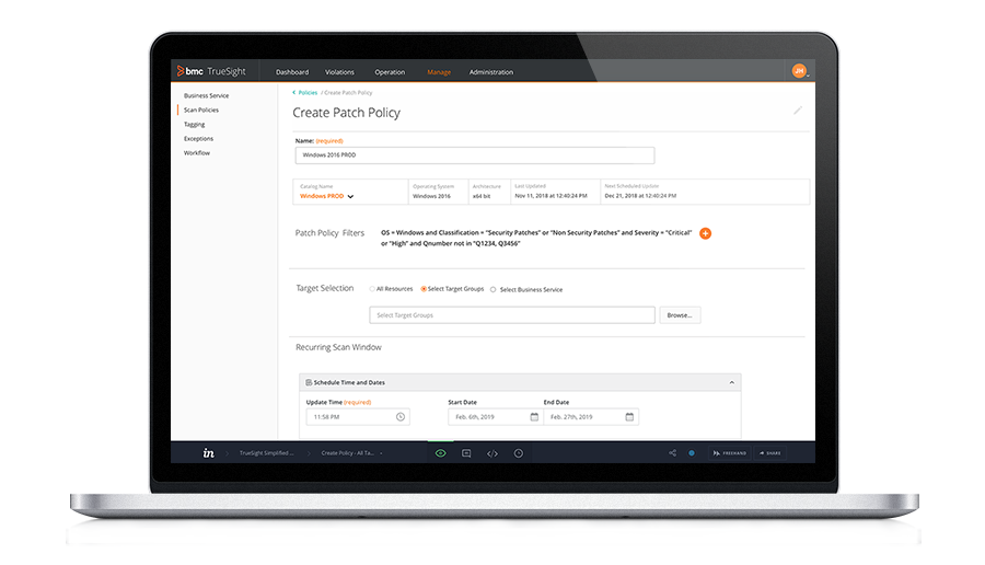 Remediate using automated patch policies